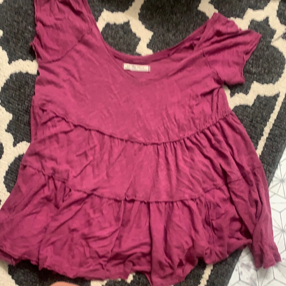 Magenta We the Free tunic
